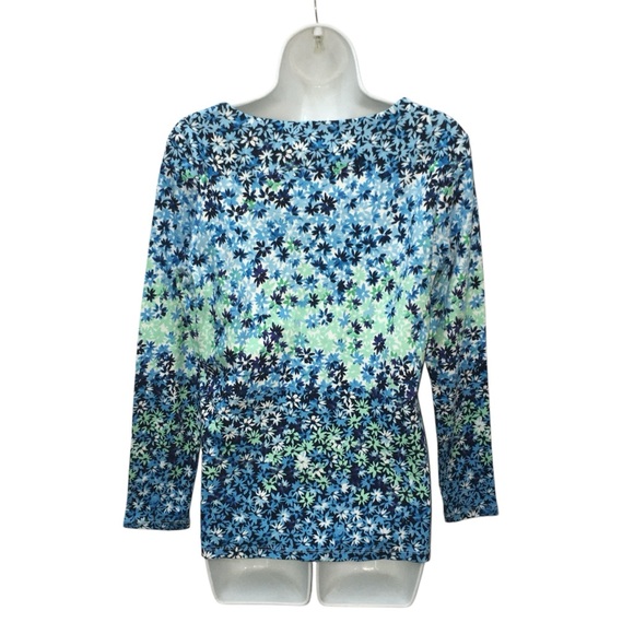 Alexa Rae Floral Multicolor Blue Green Top - Women’s Small NWT - Picture 10 of 14